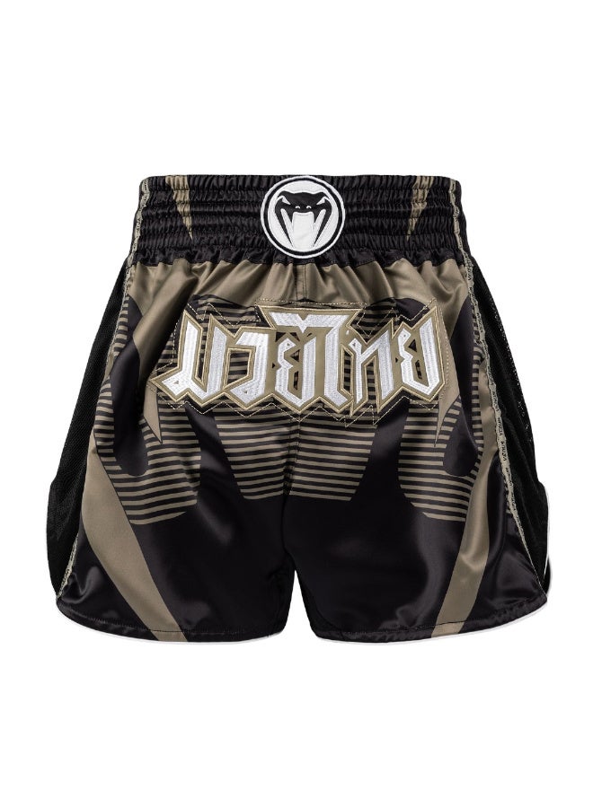 VENUM ADRENALINE MUAY THAI SHORTS BLACK/SAND - Image 1